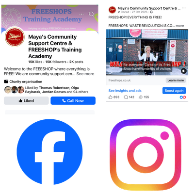 facebook and insta